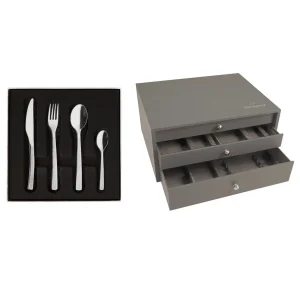 Fashion Astree Chiseled Mirror Cutlery Boxes