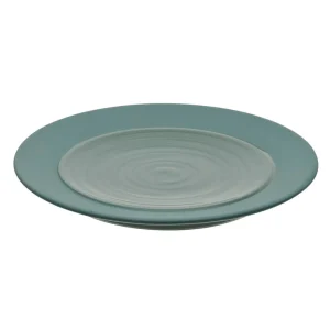 Hot Bahia Clay Green Flat Plates