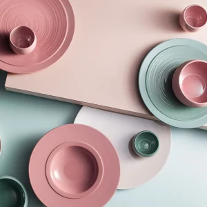 Cheap Bahia Clay Green Flat Plates