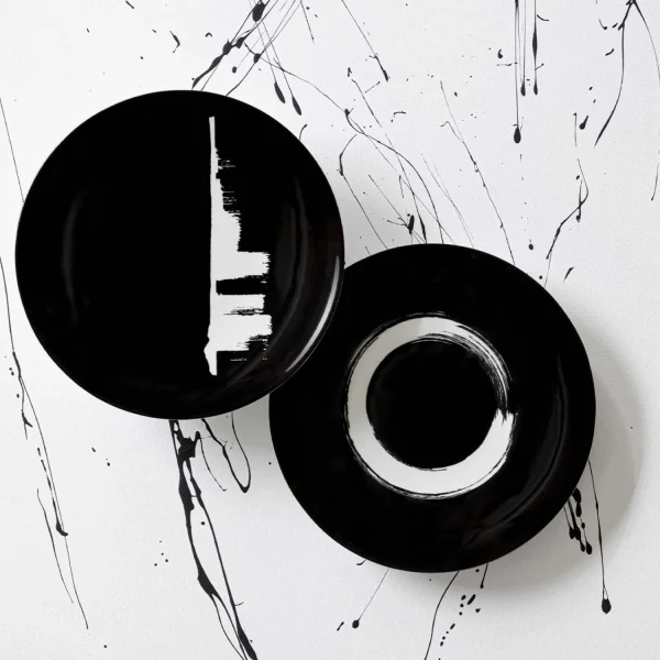 Hot Modulo Black Arty Creation Presentation Plates