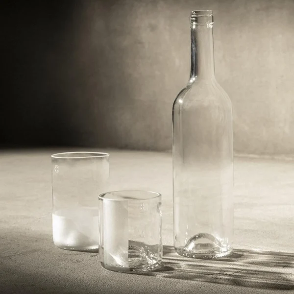 New Q Of Bottles Dancing Water Glasses