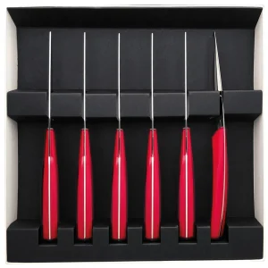 Cheap Red Mirror Quartz Knives