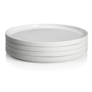 Cheap The White Economer's Crockery Flat Plates