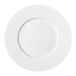 Store White Rose Pearls Flat Plates