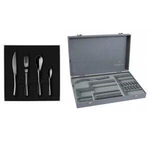 Outlet Xy Black Mirror Cutlery Boxes